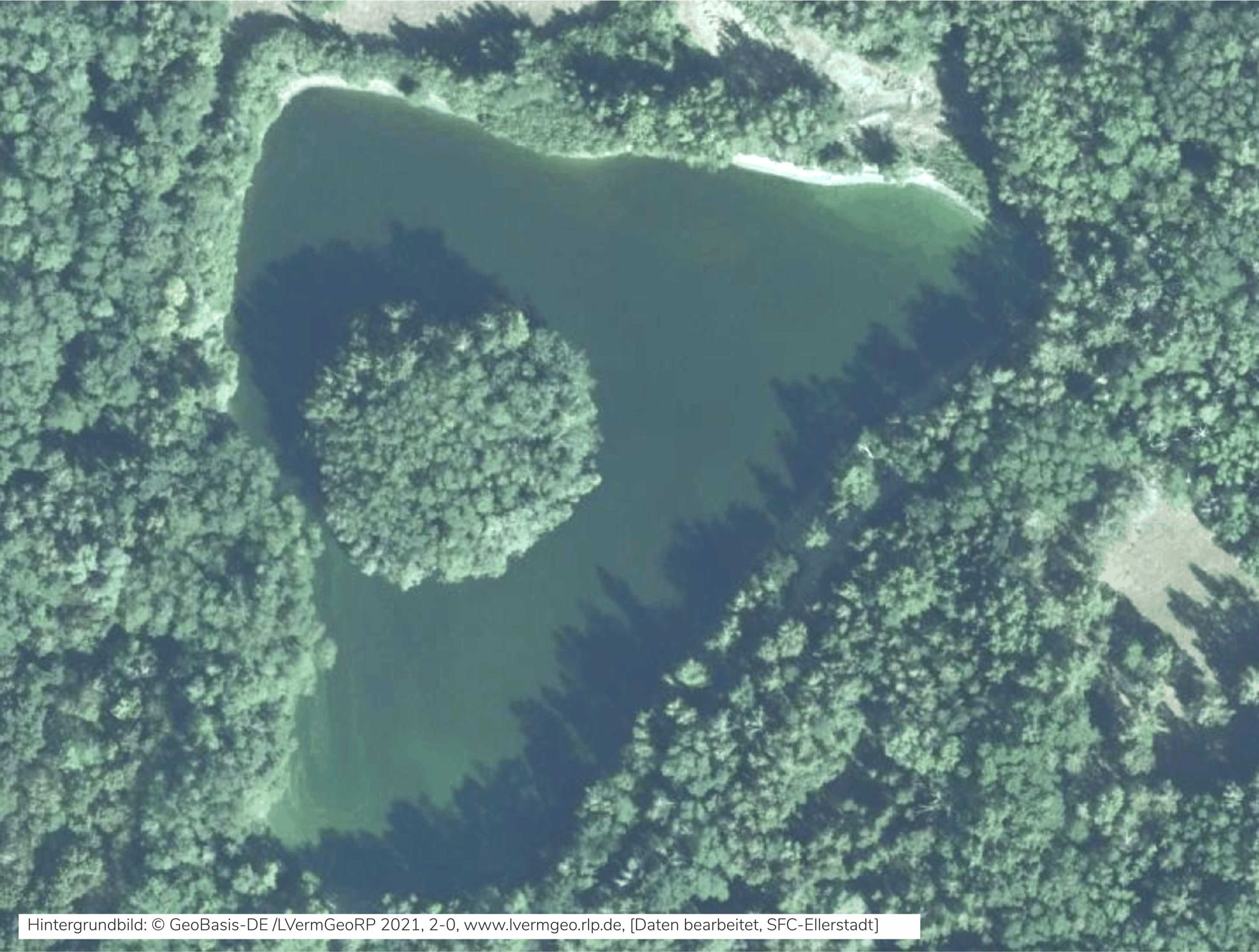 Die Insel am Weiher